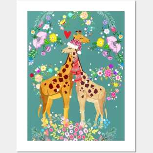 Giraffe lover Posters and Art